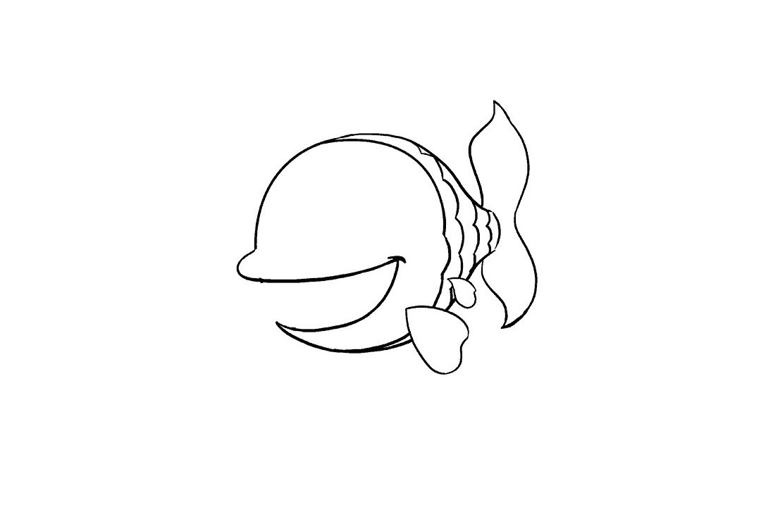 卡通鱼的画法-图11