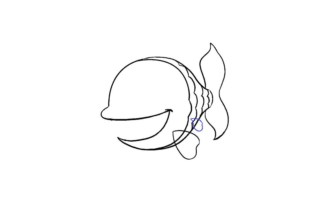 卡通鱼的画法-图10