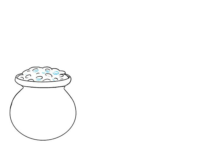 一袋金子简笔画怎么画-图7