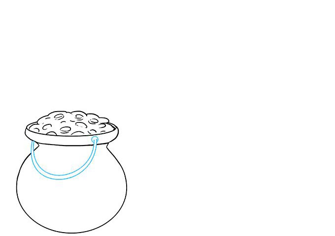 一袋金子简笔画怎么画-图8