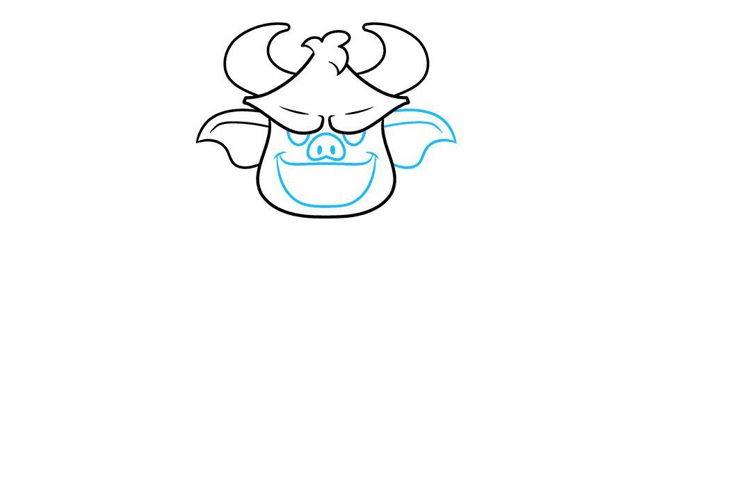 如何画卡通魔鬼简笔画-图3