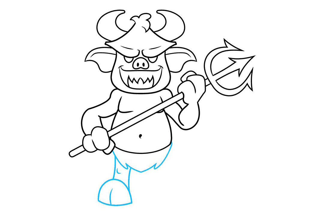 如何画卡通魔鬼简笔画-图8