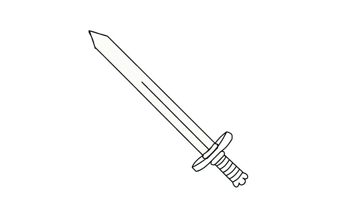 玩具宝剑的画法-图10