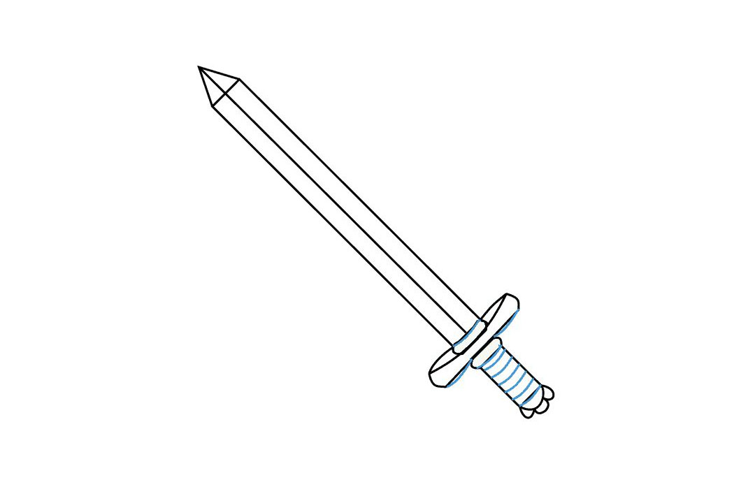 玩具宝剑的画法-图9