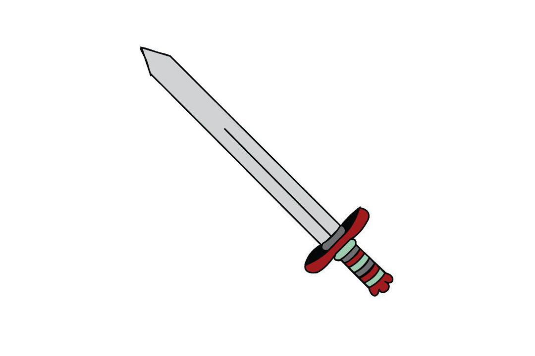 玩具宝剑的画法