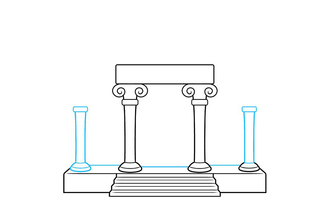 如何画博物馆大楼简笔画-图5