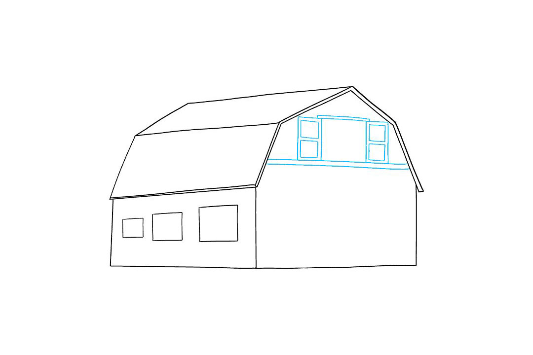 国外谷仓的画法-图7