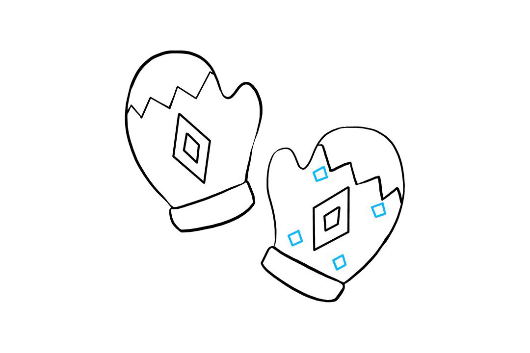 连指手套怎么画-图7