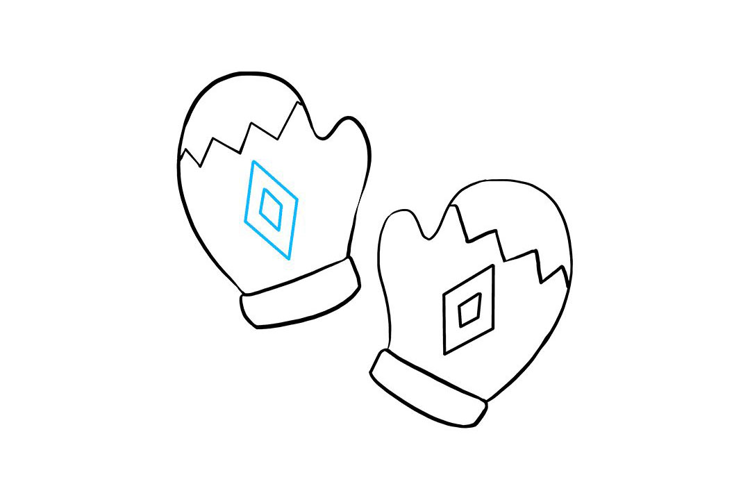 连指手套怎么画-图6