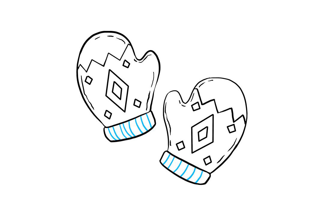 连指手套怎么画-图9