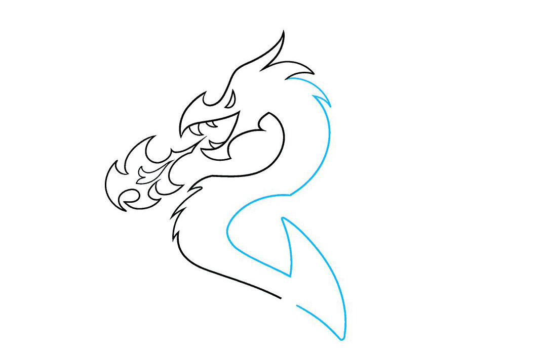 喷火龙纹身图案怎么画-图6