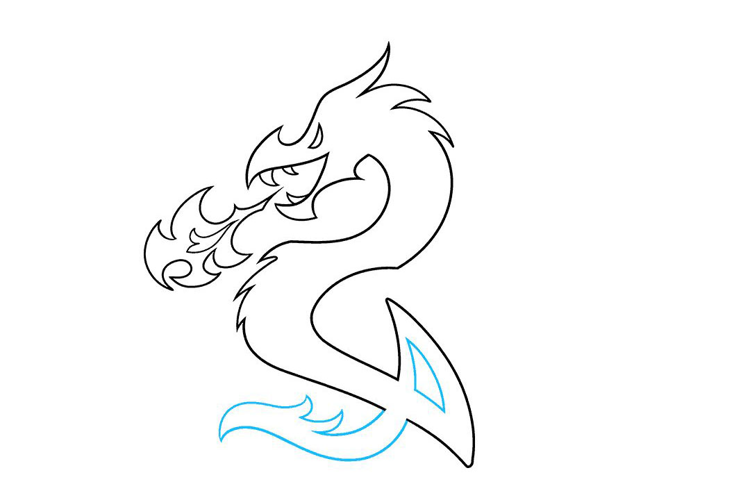 喷火龙纹身图案怎么画-图7