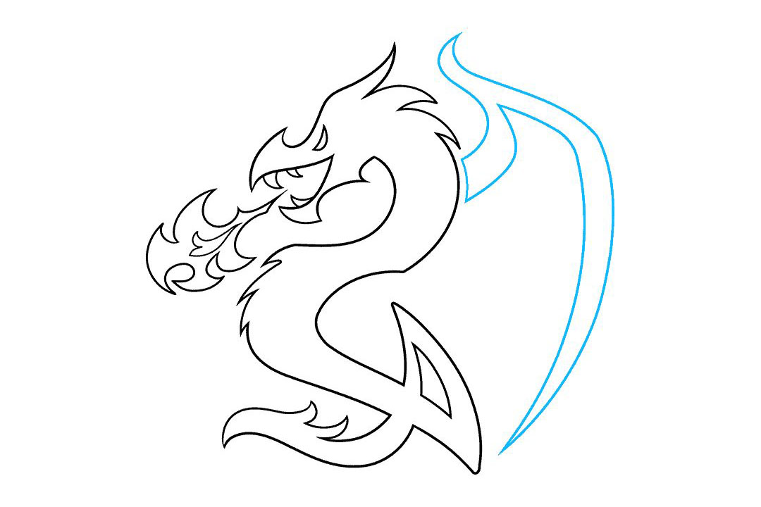 喷火龙纹身图案怎么画-图8