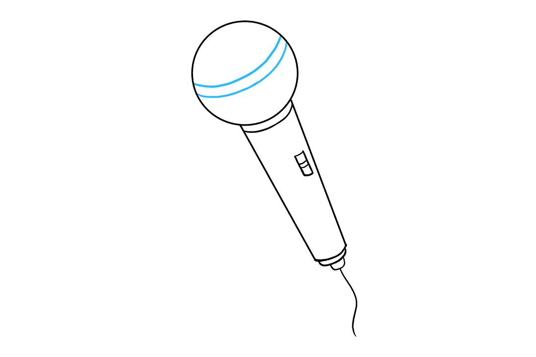 如何画麦克风-图8