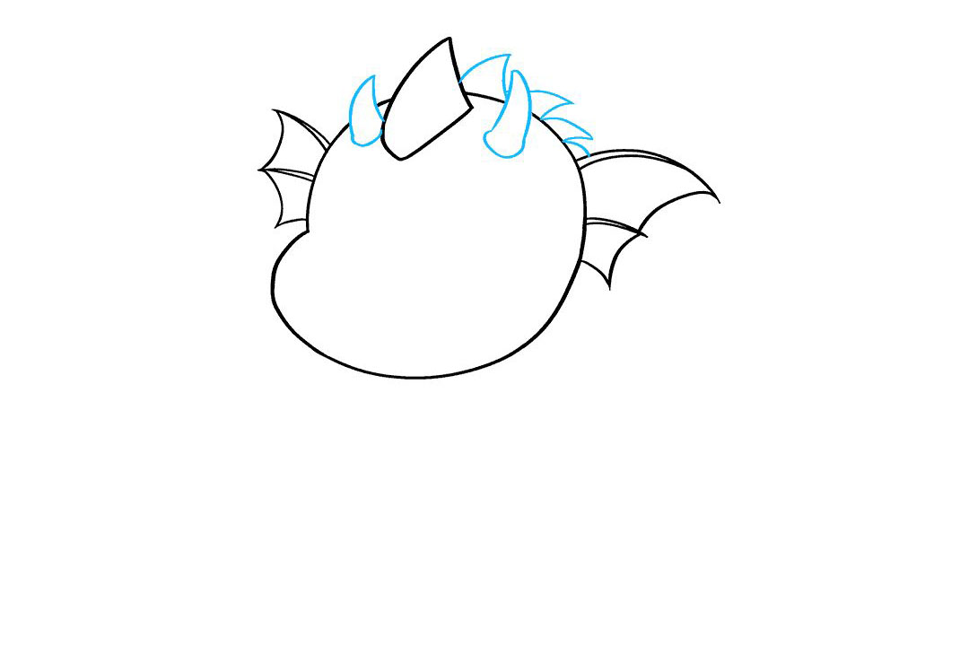 如何画卡通小青龙简笔画-图4