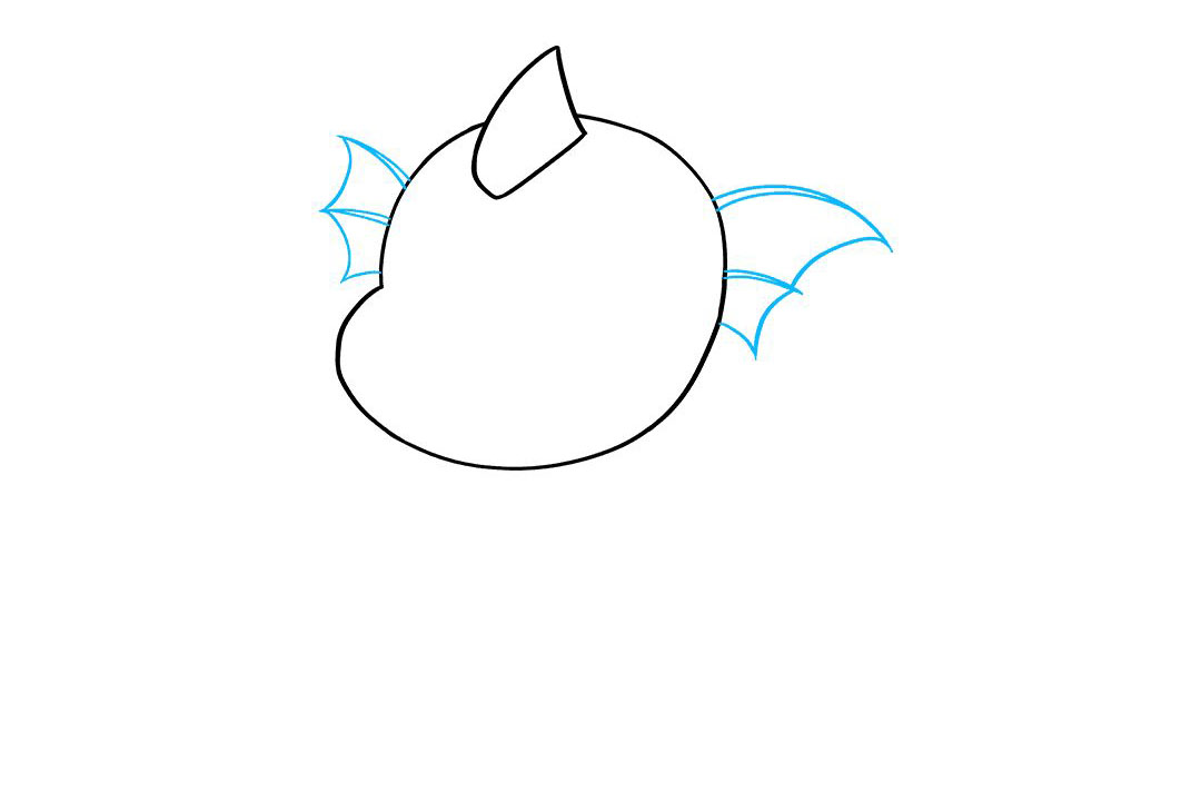 如何画卡通小青龙简笔画-图3