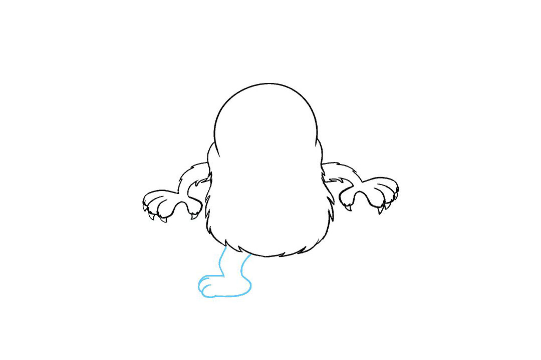 如何画卡通怪兽简笔画-图9