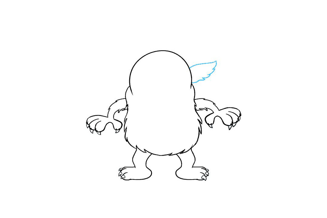如何画卡通怪兽简笔画-图12