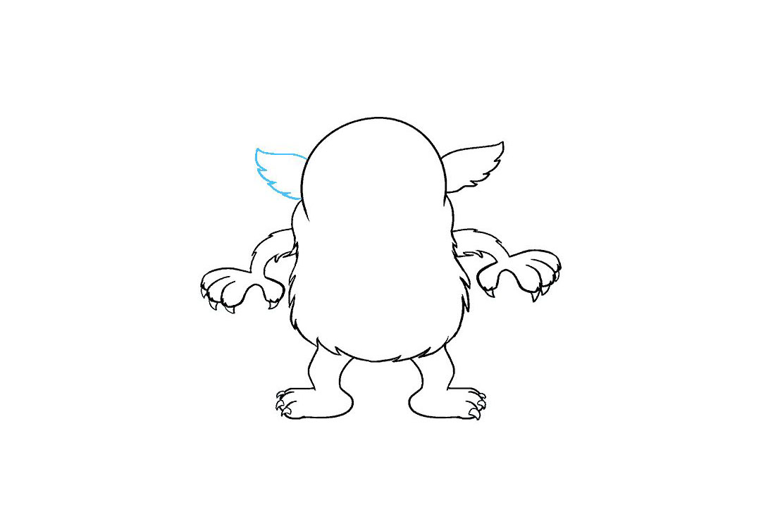 如何画卡通怪兽简笔画-图13