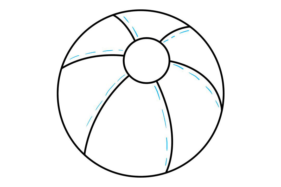 沙滩球怎么画-图3