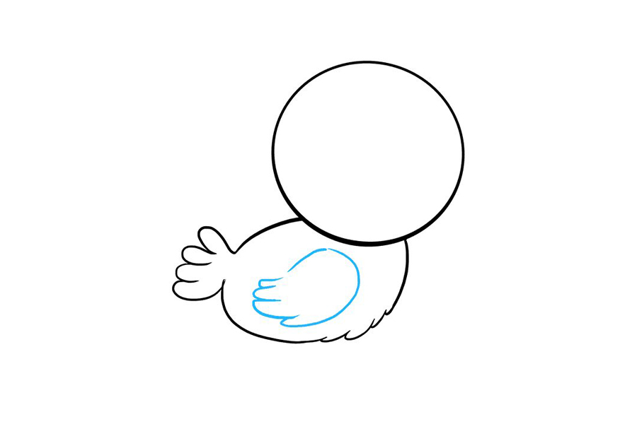 简单可爱的小鸟怎么画-图3
