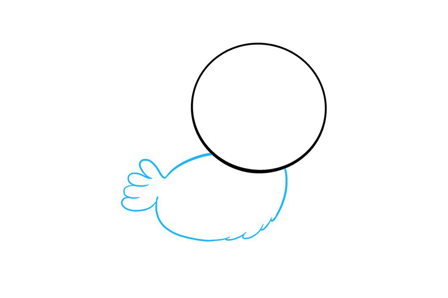 简单可爱的小鸟怎么画-图2