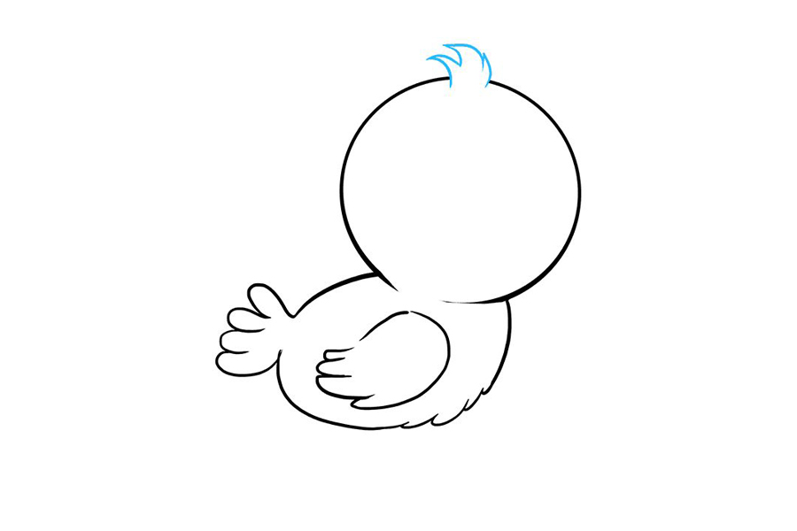 简单可爱的小鸟怎么画-图5