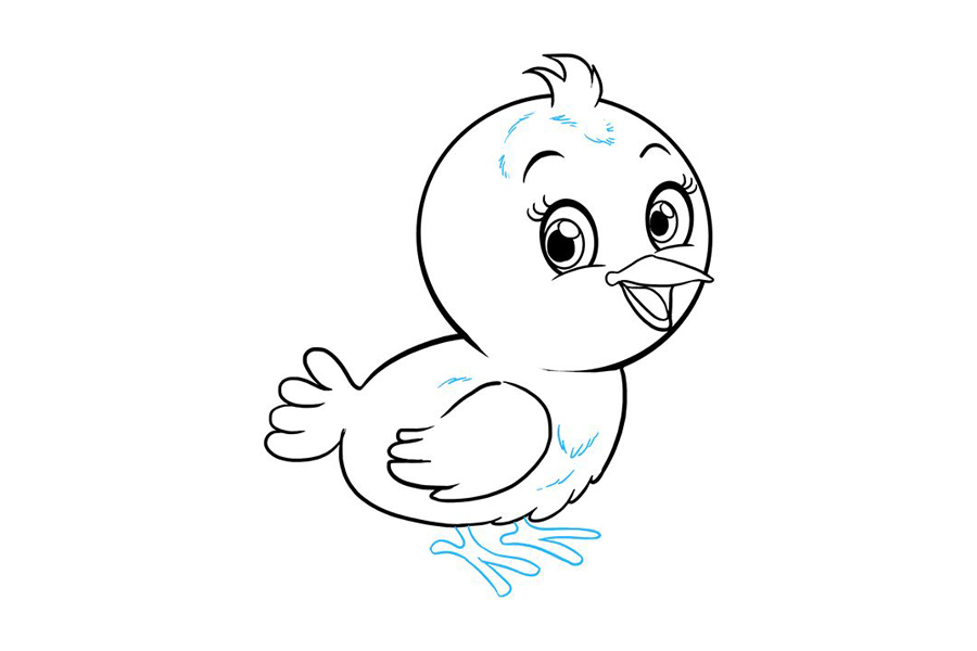 简单可爱的小鸟怎么画-图9