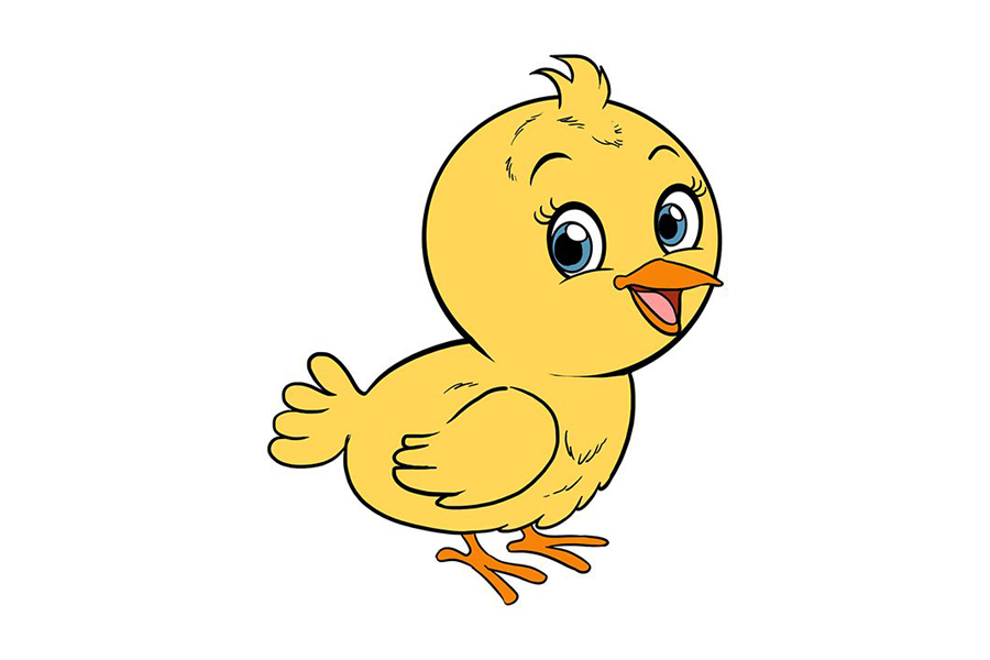 简单可爱的小鸟怎么画