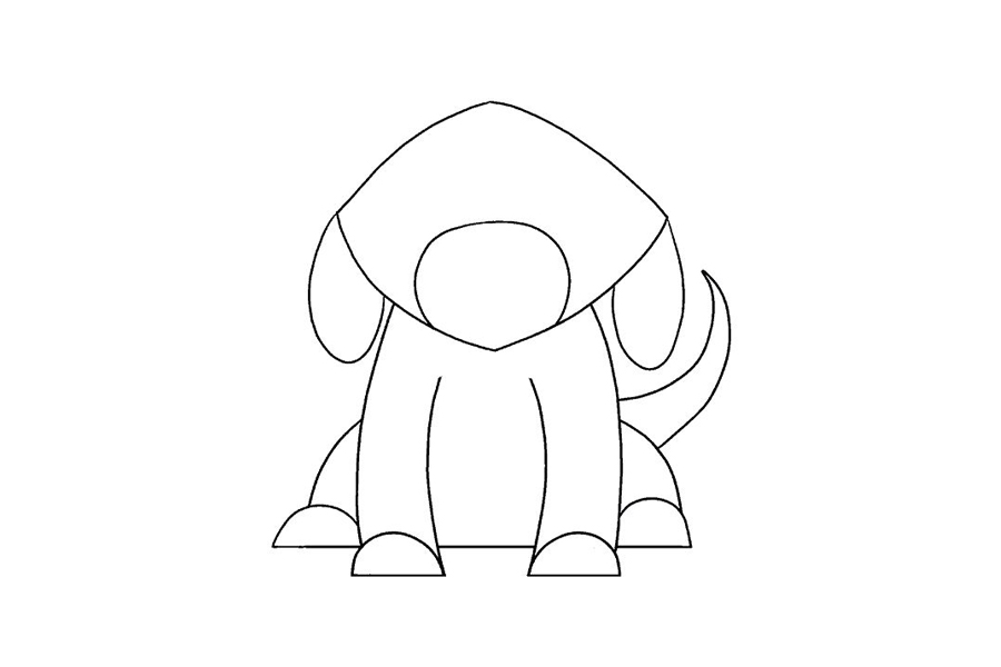 如何画一只简单的狗-图13