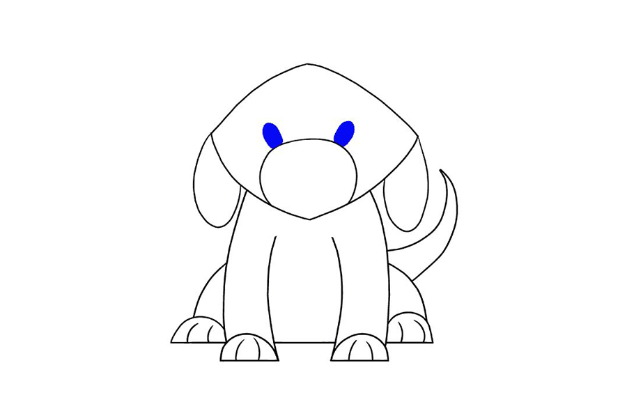 如何画一只简单的狗-图16