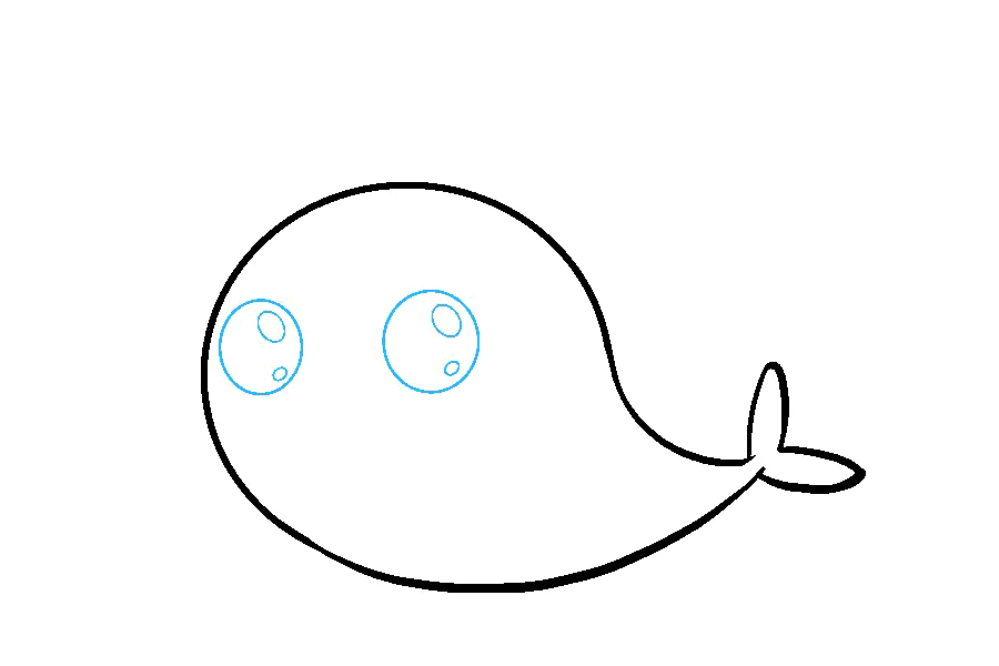 如何画一只可爱的独角鲸-图5