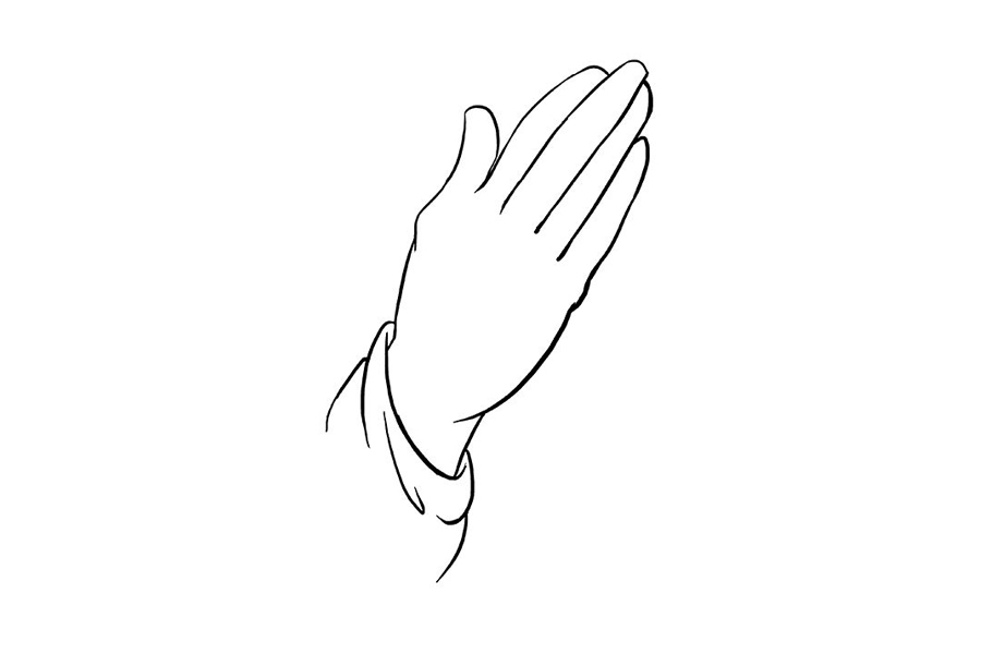 如何画祈祷的手-图7