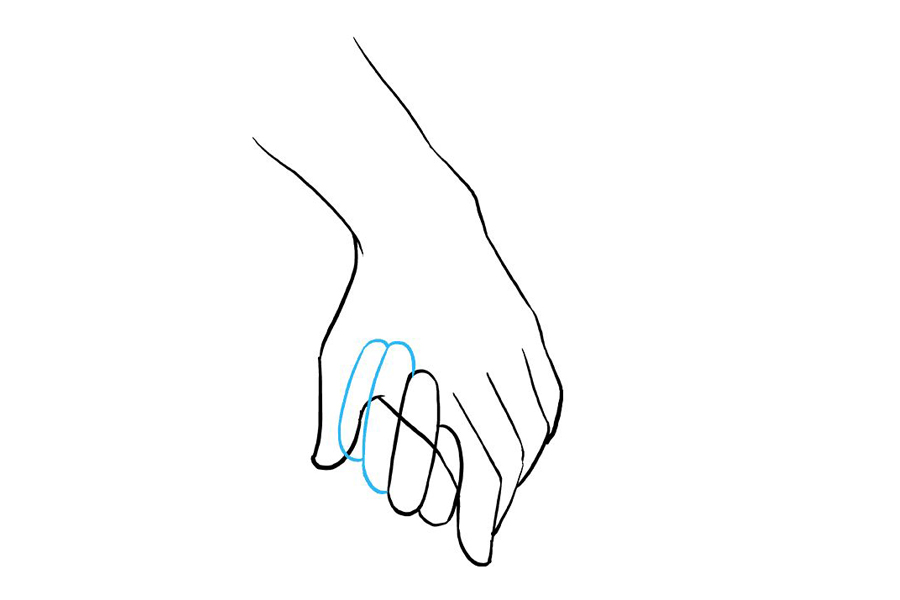 如何画牵手-图6