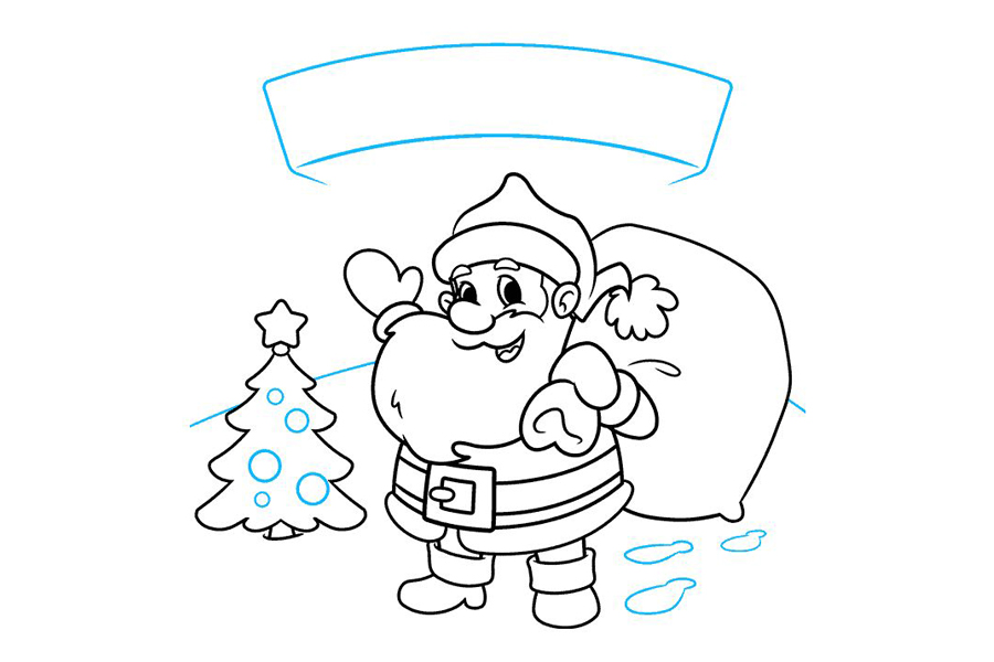 如何画圣诞贺卡-图8