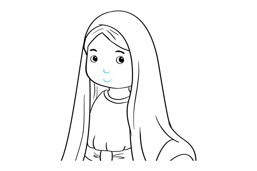 如何画圣母玛利亚-图9