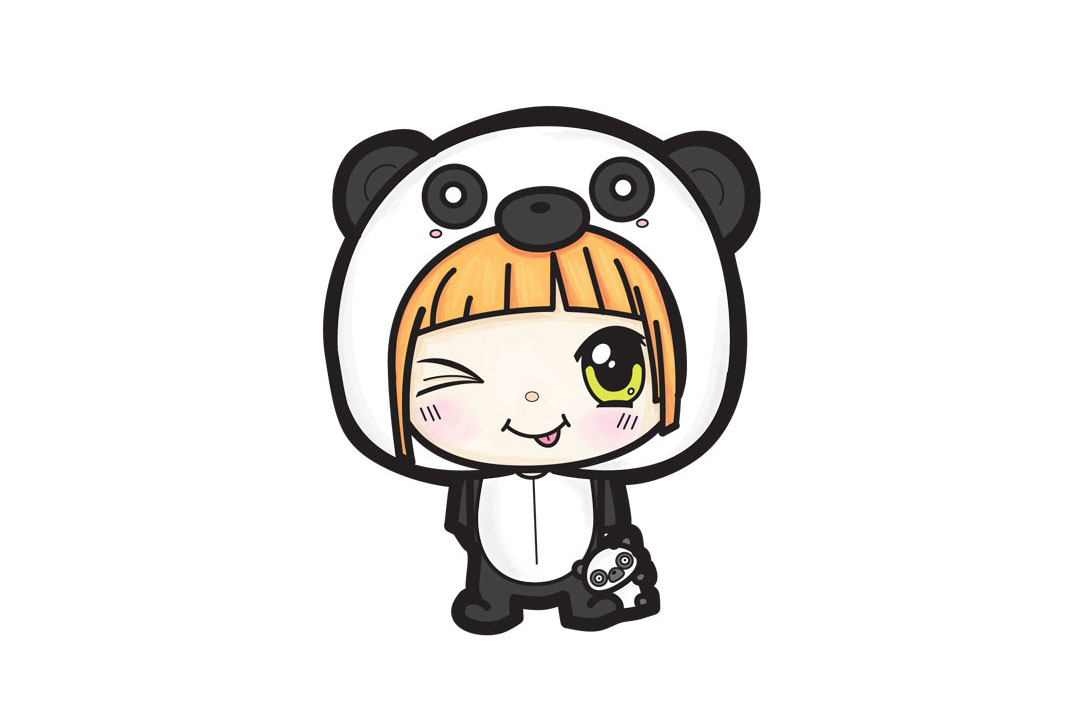 如何画可爱的卡通小女孩-图1