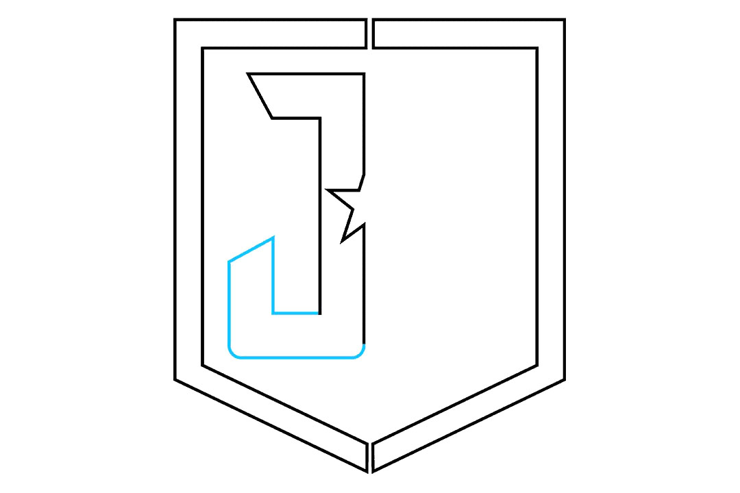 正义联盟标志怎么画-图7