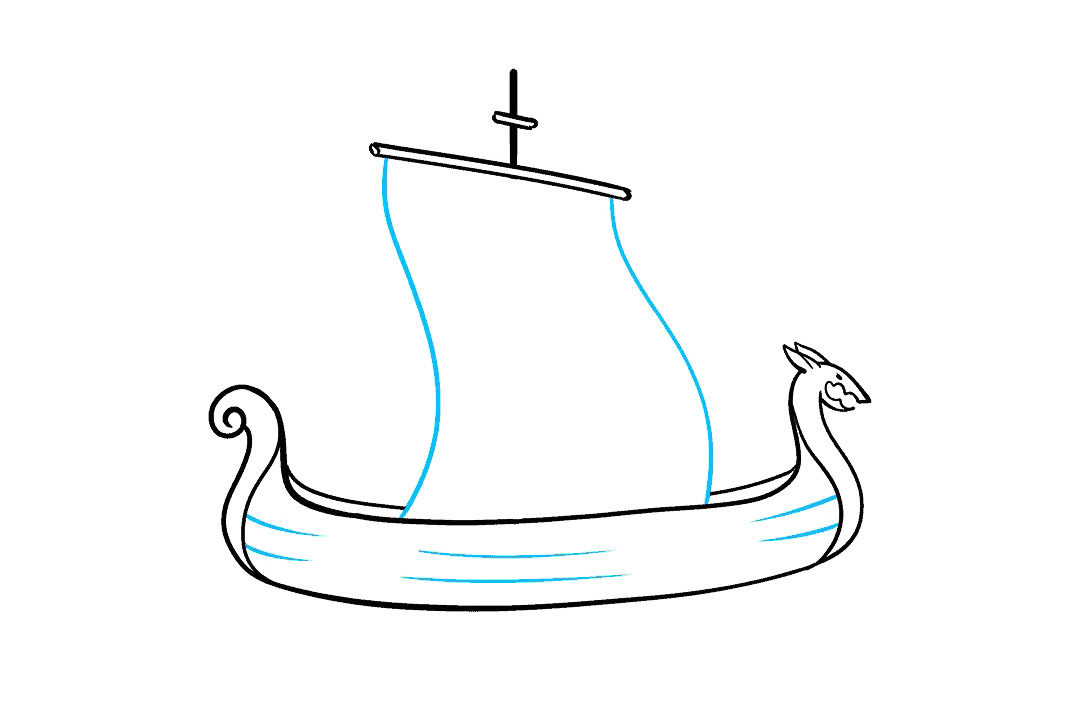如何画海盗船简笔画-图5