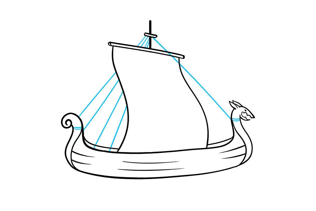 如何画海盗船简笔画-图6