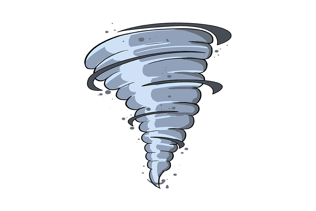 如何画龙卷风简笔画