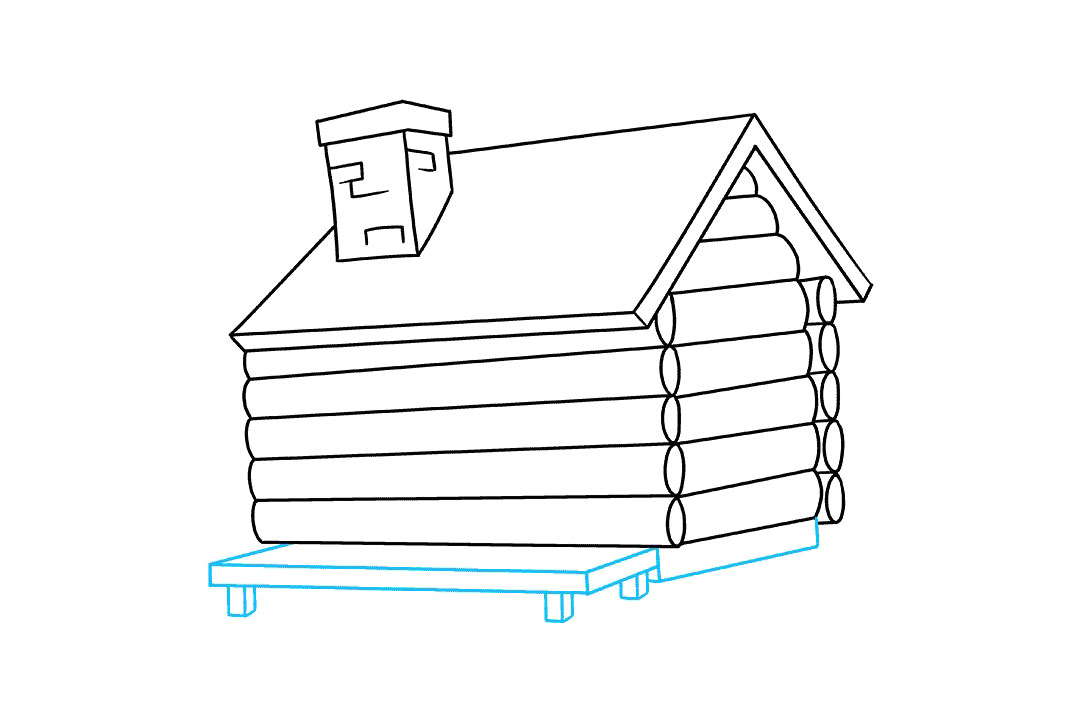 小木屋怎么画-图6