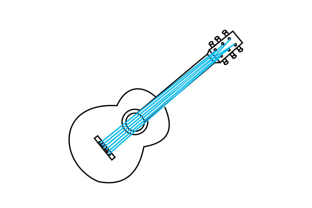 如何画吉他简笔画-图11