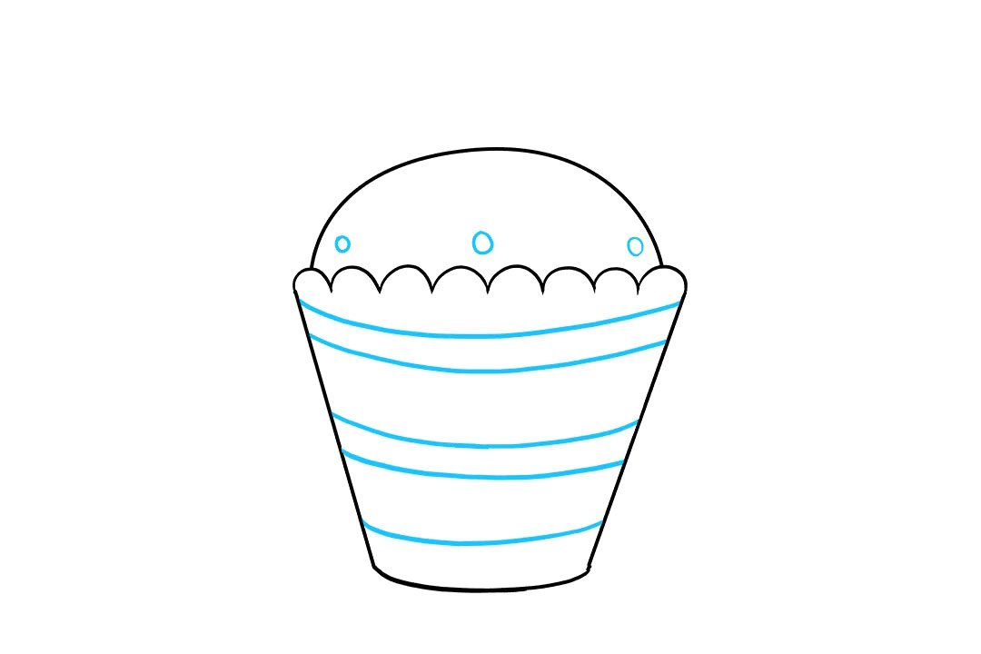 如何画纸杯蛋糕简笔画-图7