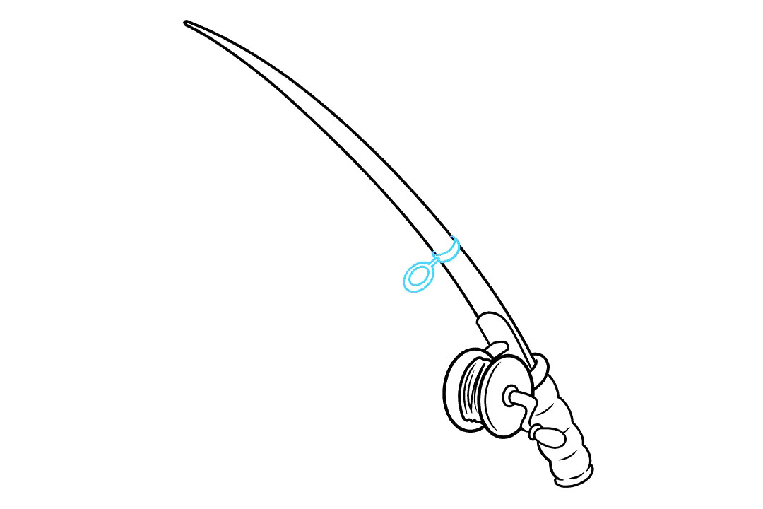 如何画鱼竿简笔画-图5