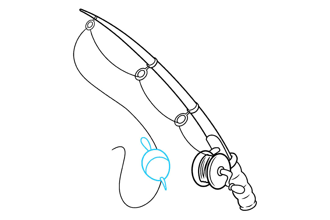 如何画鱼竿简笔画-图8