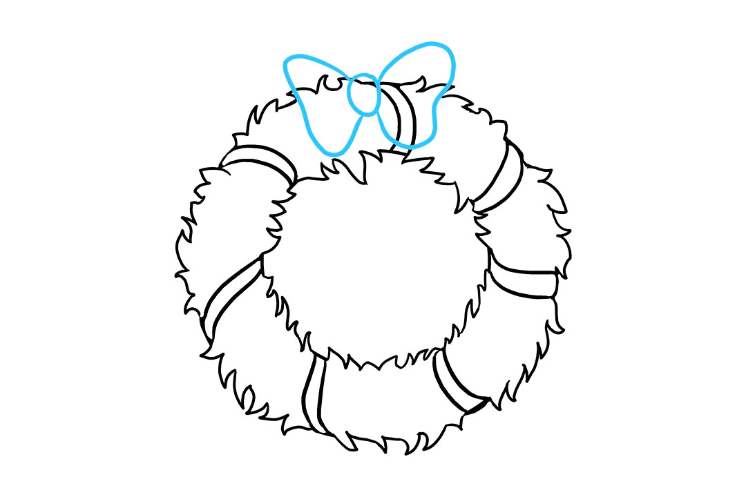 圣诞花环怎么画-图6