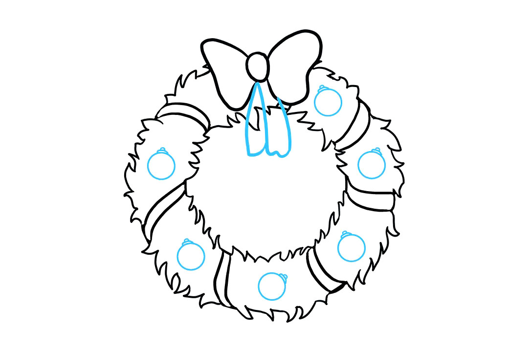 圣诞花环怎么画-图8