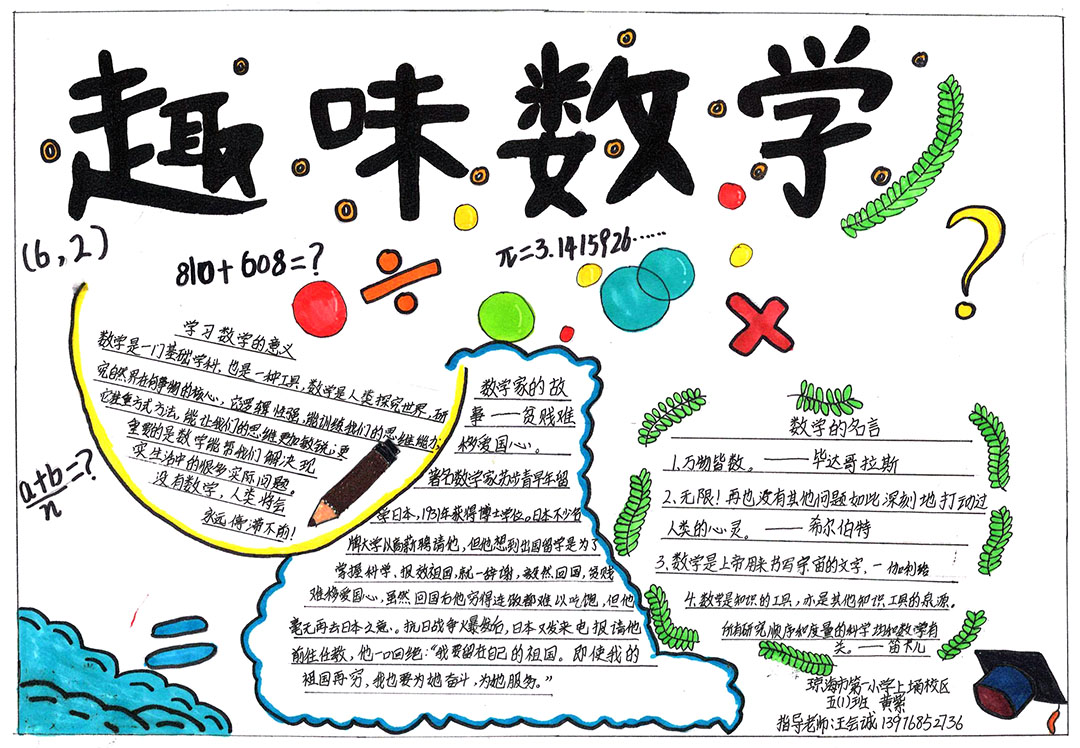 四年级趣味数学手抄报简单又漂亮-图5