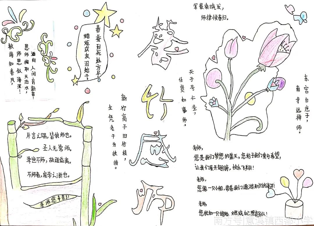 师恩难忘手抄报简单又漂亮-图5